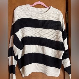 Black and white sweater